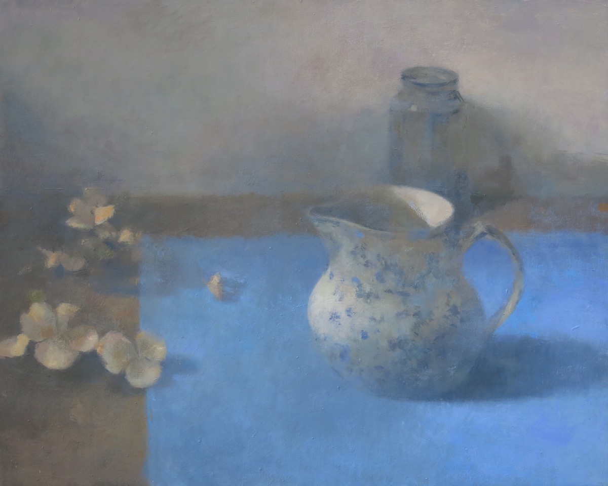 Mathieu Weemaels, « Voyage dans le temps », Huile sur toile, 40 x 50 cm