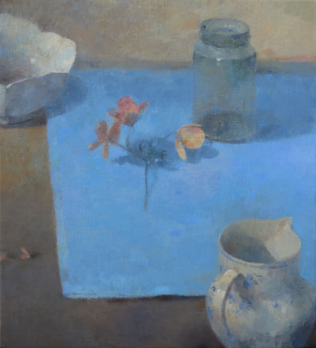 Mathieu Weemaels, « Discussion entre amis », Huile sur toile, 50 x 45 cm