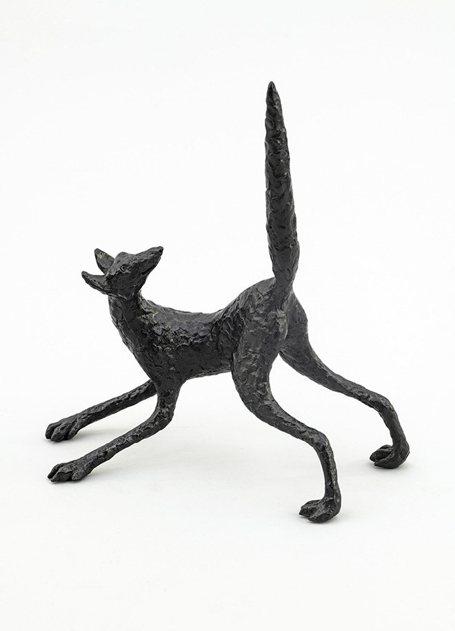 Pierre Voituriez, « Petit interloqué », bronze, 36 x 34 x 19 cm