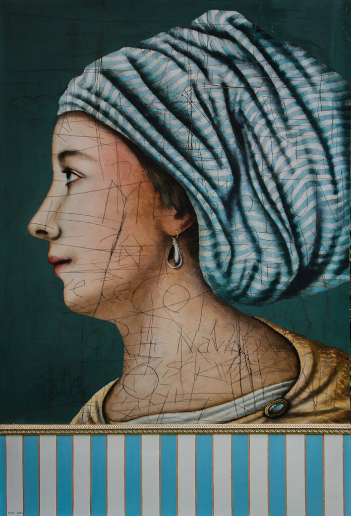 Daniel Airam, "Sans titre", Acrylique sur bois, 150 x 98 cm