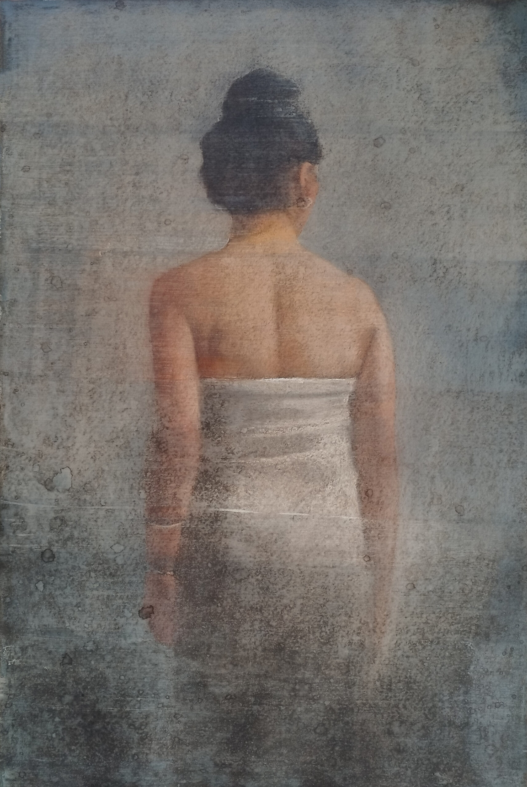 Yves Crenn, « Sans titre », Pastel, 120 x 80 cm