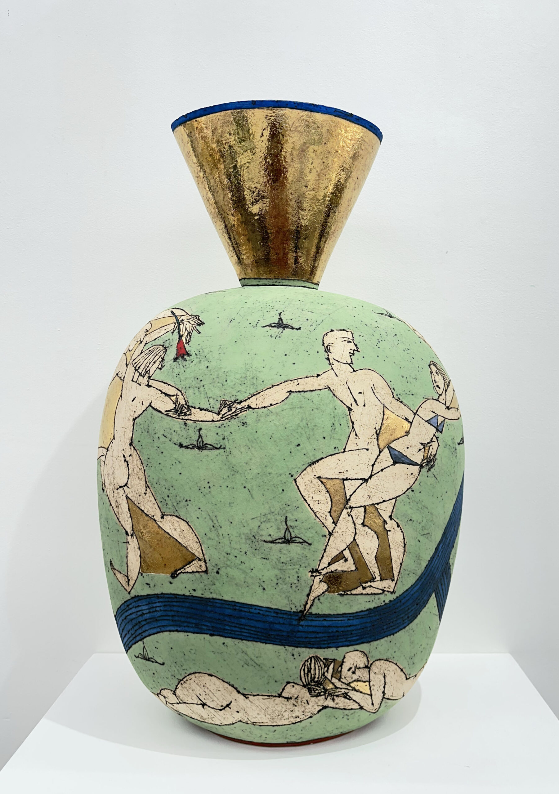 Nina Khemchyan, « Au bord de l’eau », Céramique, 74 x 40 x 18 cm