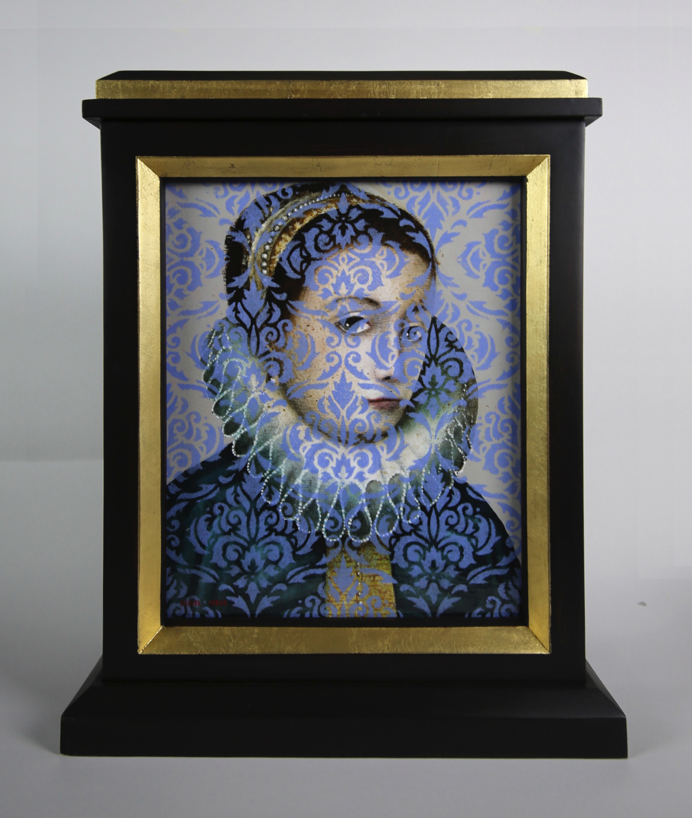 Daniel Airam, « Reliquaire », Acrylique sur bois, 49 x 35 cm