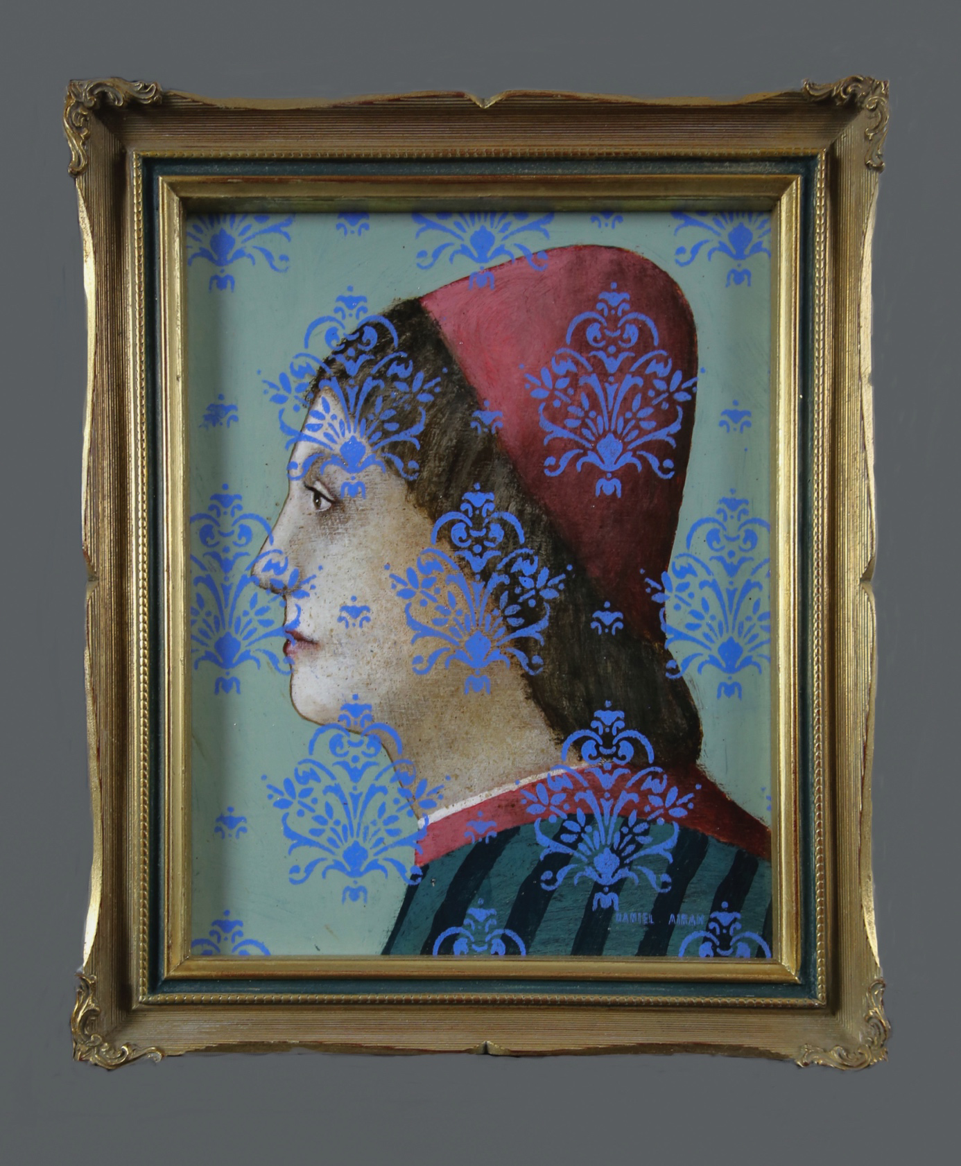 Daniel Airam, « Sans titre », Acrylique sur bois, 35 x 29 cm