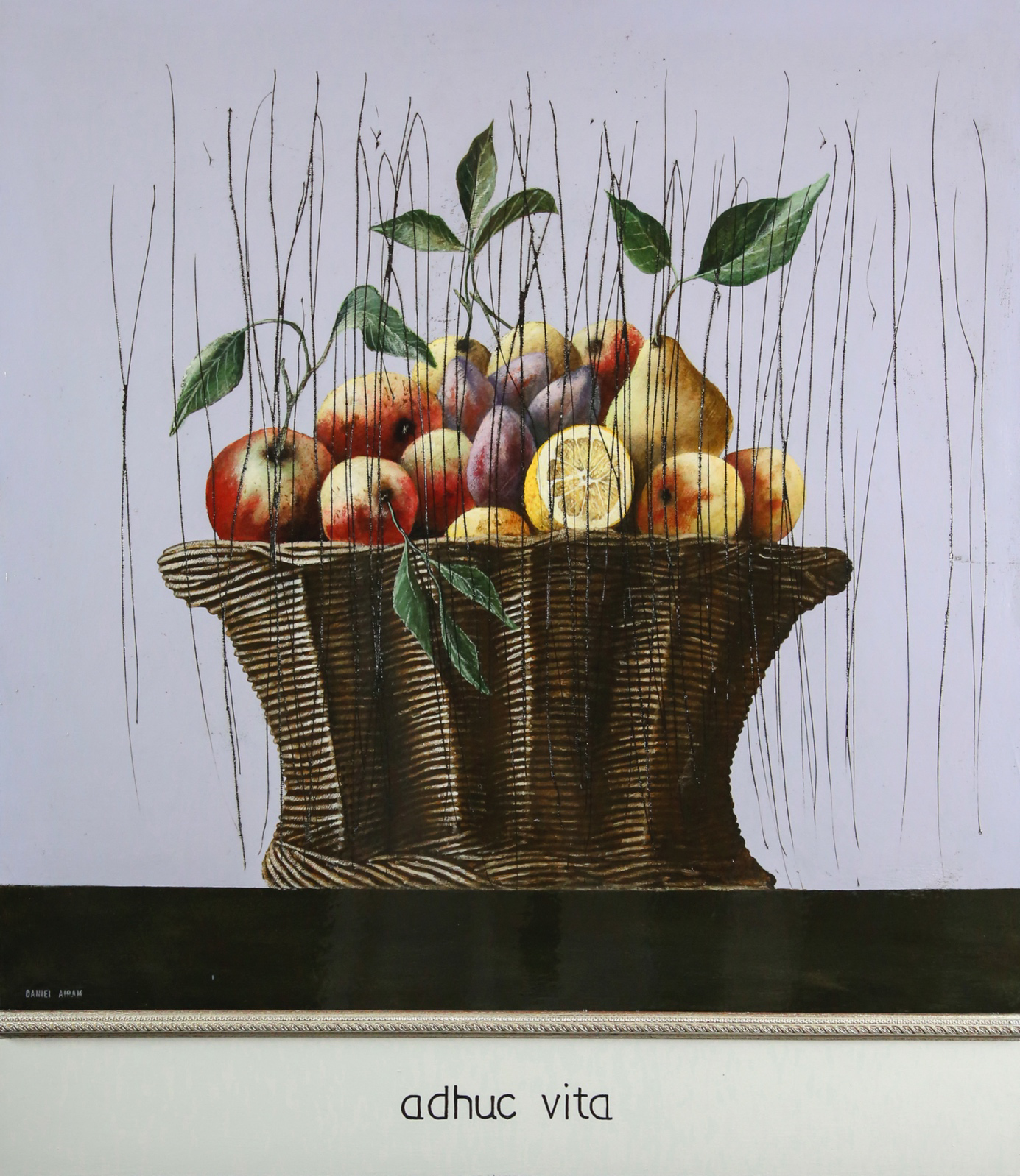 Daniel Airam, « Adhuc vita », Acrylique sur bois, 98 x 81 cm