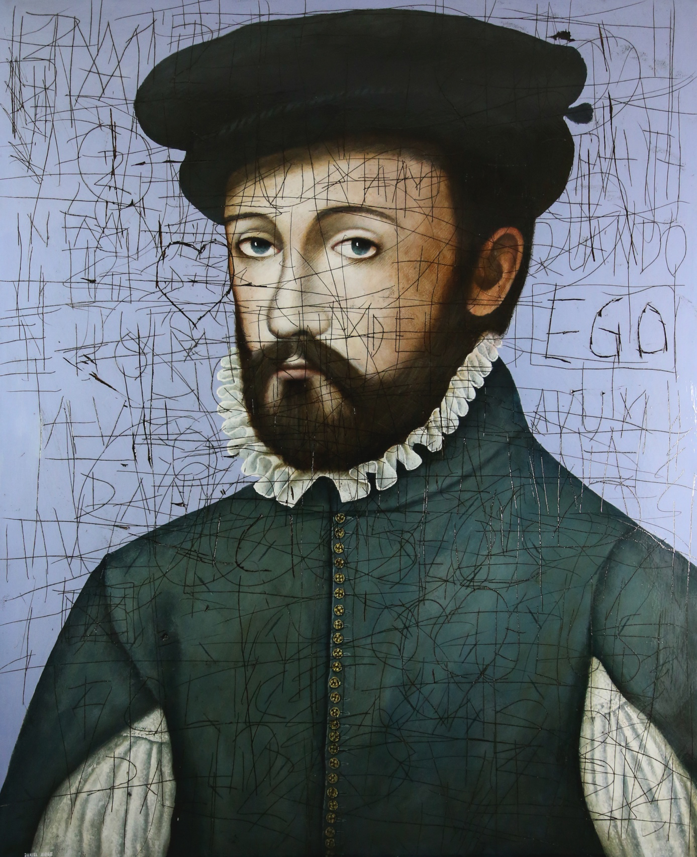 Daniel Airam, « Sans titre », Acrylique sur bois, 150 x 122 cm