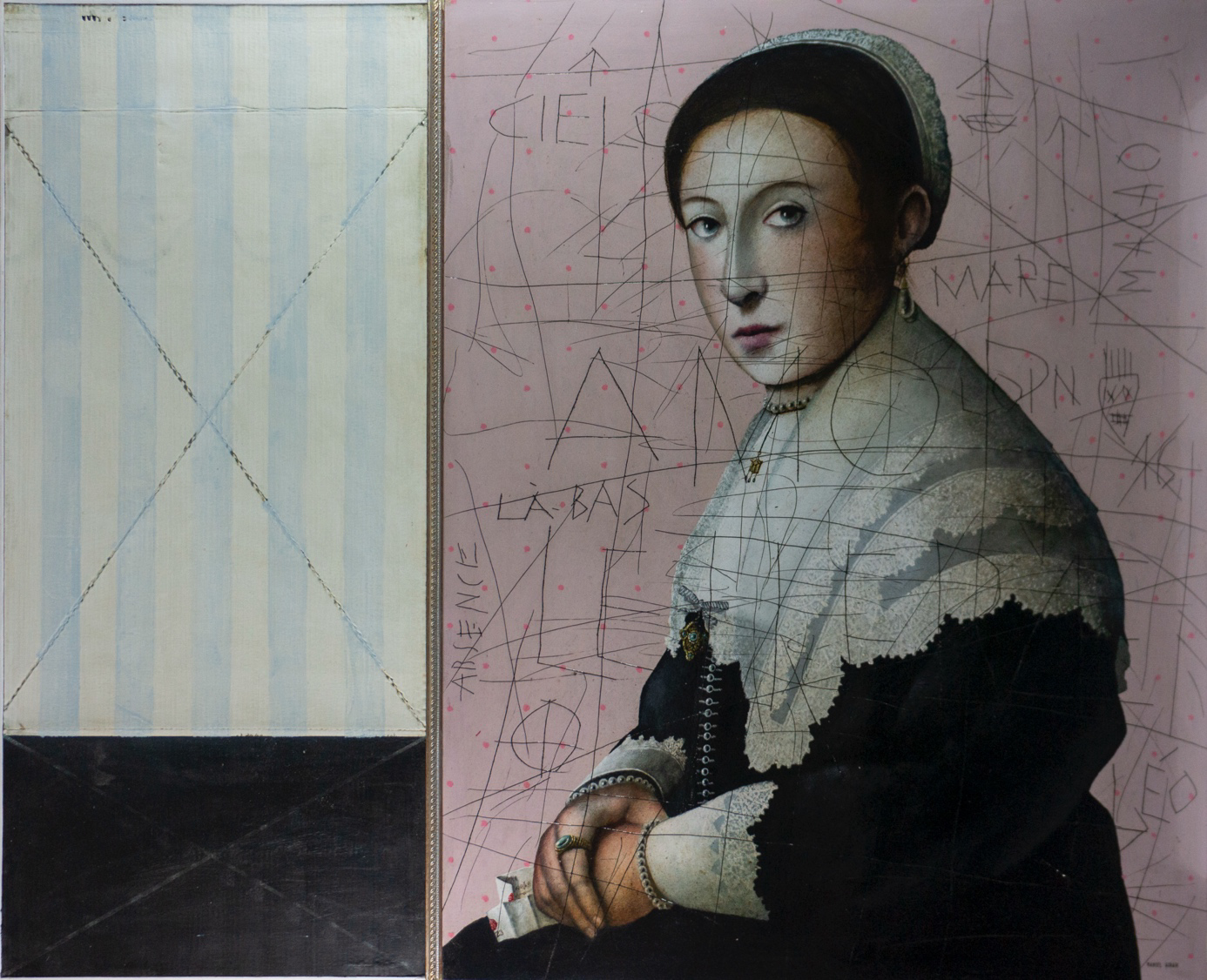 Daniel Airam, « Sans titre », Acrylique sur bois, 121 x 156 cm