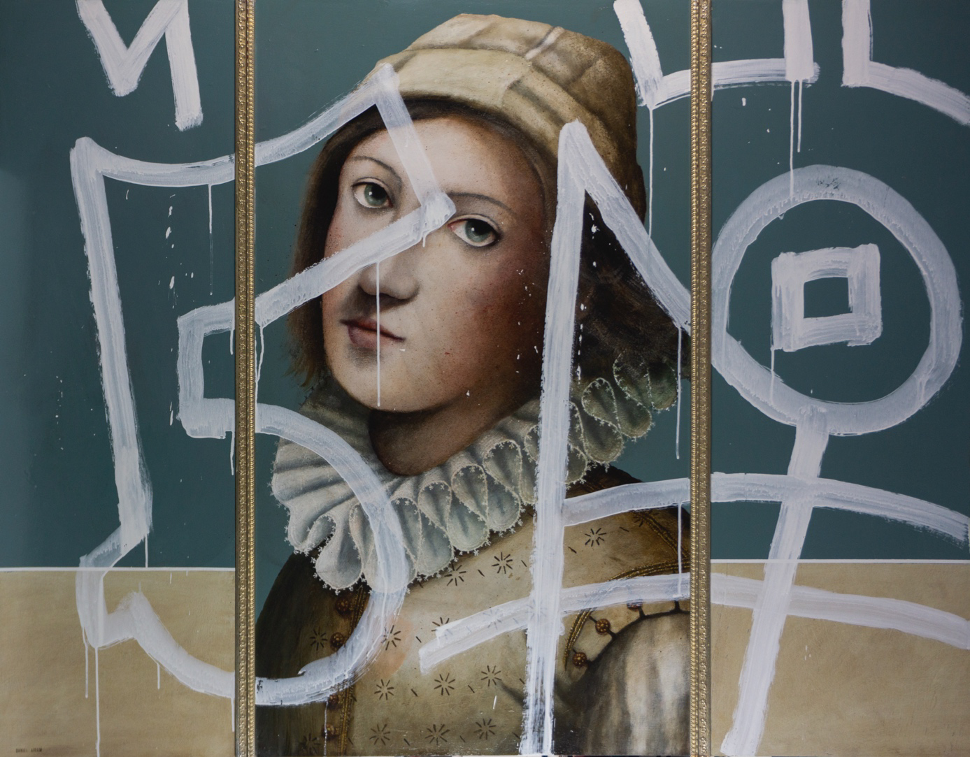 Daniel Airam, « Sans titre », Acrylique sur bois, 114 x 152 cm