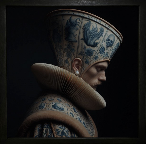 Monsieur G, « Royal Dream Blue – Untitled #07 », oeuvre numérique, 40 x 40 cm