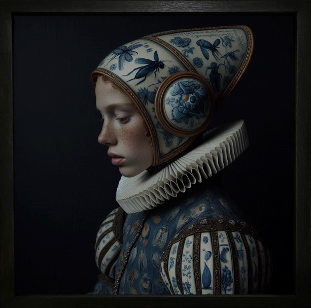 Monsieur G, « Royal Dream Blue – Untitled #08 », oeuvre numérique, 40 x 40 cm