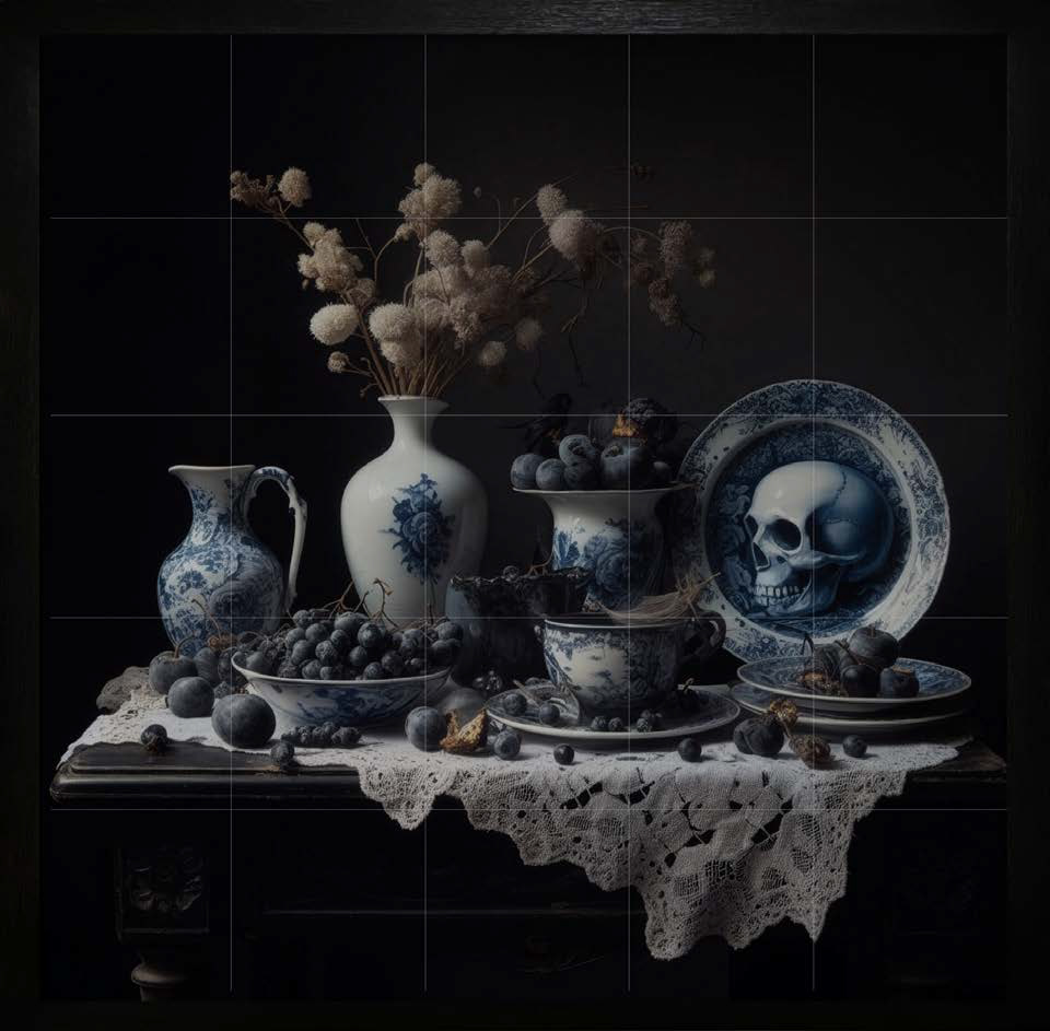 Monsieur G, « Royal Dream Blue – Untitled #10 », oeuvre numérique, 43,2 x 43,2 cm