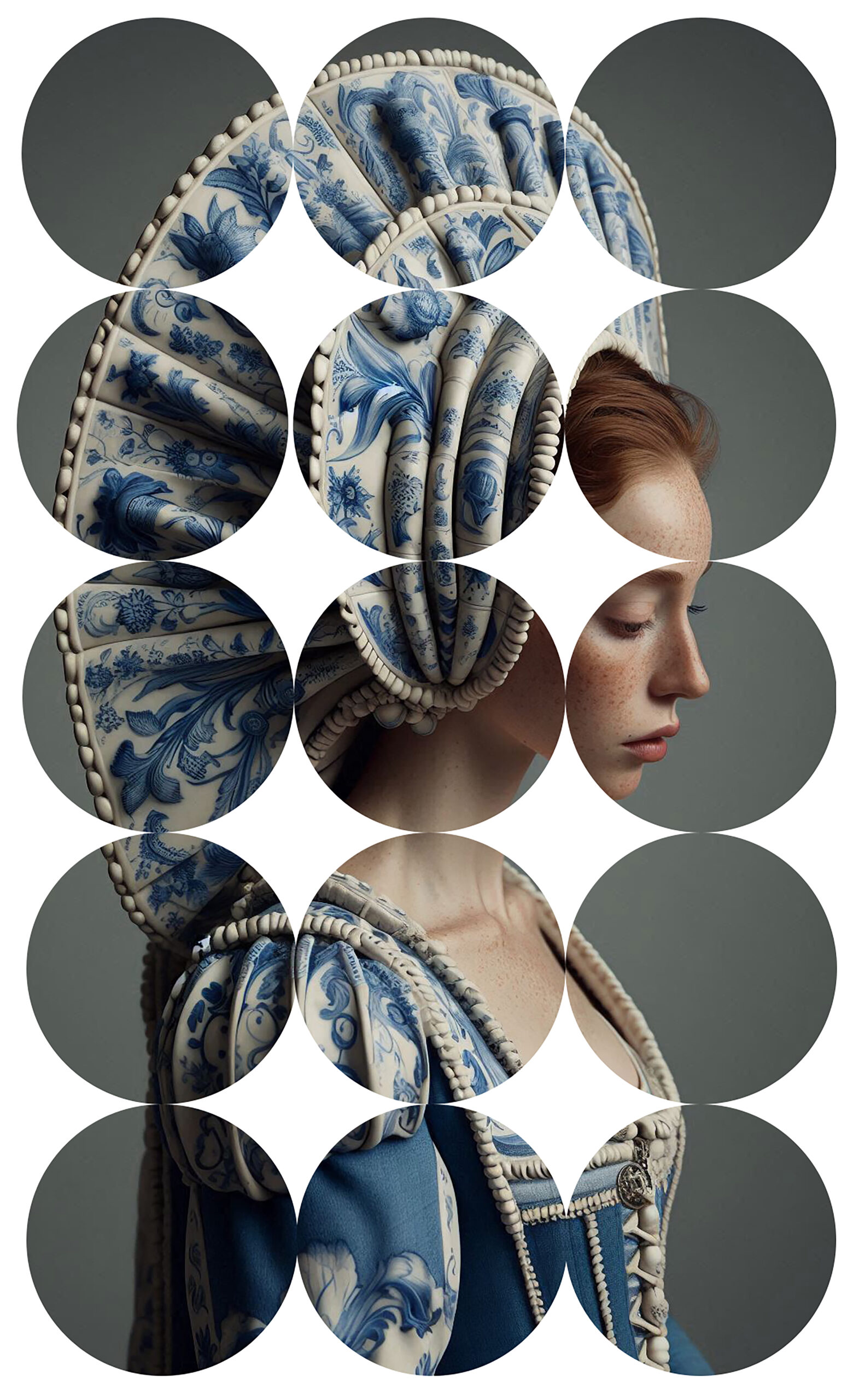 Monsieur G, « Royal Dream Blue – Untitled #01 », oeuvre numérique, 100 x 60 cm