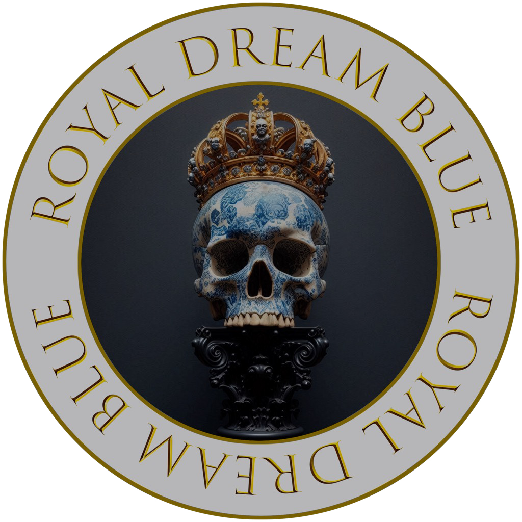 Monsieur G, « Royal Dream Blue – Untitled #05 », oeuvre numérique, ø26 cm