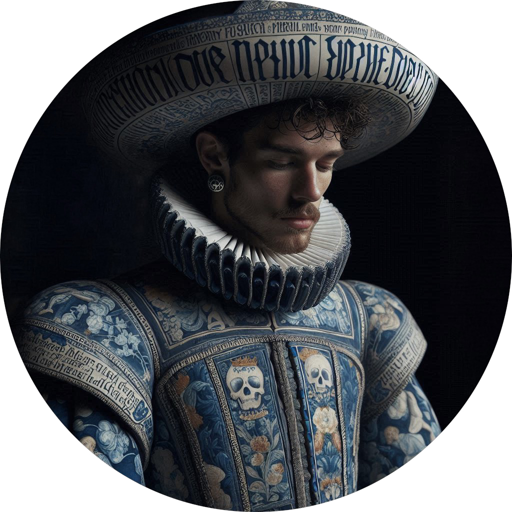 Monsieur G, « Royal Dream Blue – Untitled #12 », oeuvre numérique, 65 cm