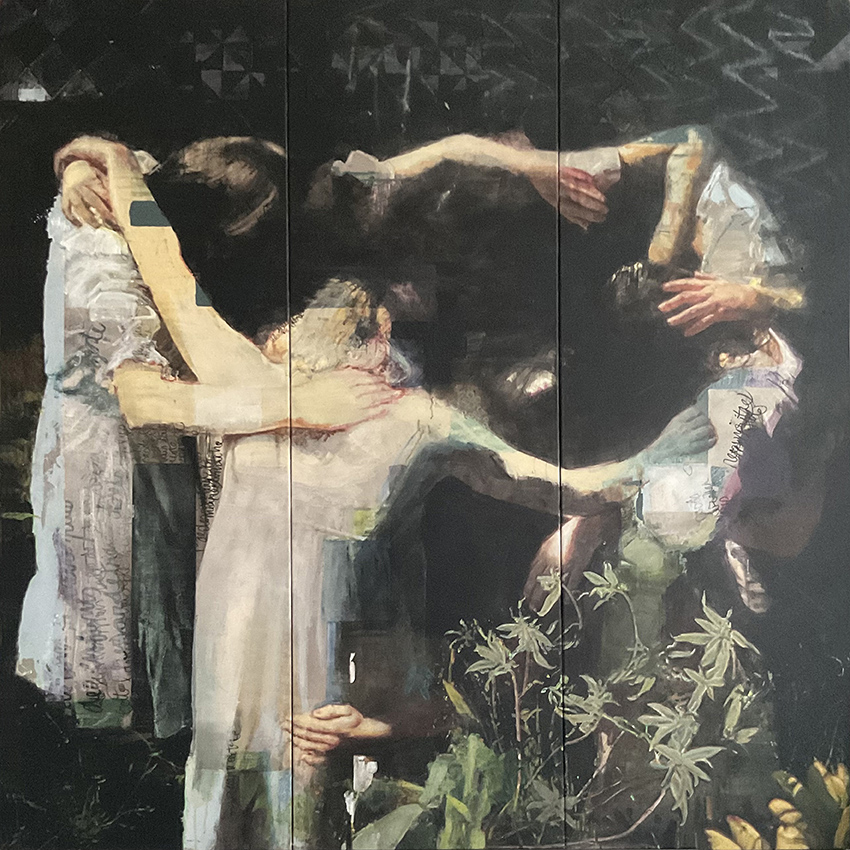 Edgar Manuel Marcos, « Ring 07 », acrylique sur toile, 150 x 150 cm