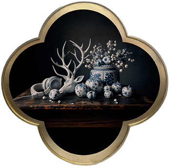 Monsieur G, « Royal Dream Blue – Untitled #27 », oeuvre numérique, 50 x 50 cm
