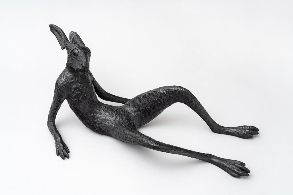 Pierre Voituirez, "Hase you which ?", Bronze, 30 x 65 x 45 cm