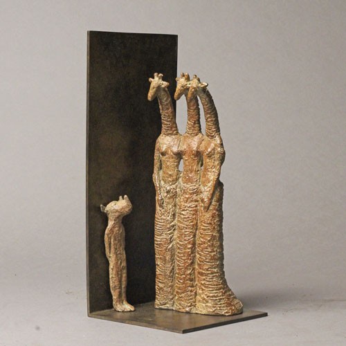 Sophie Verger, « Tout timide », Bronze, 23 x 10 x 11 cm