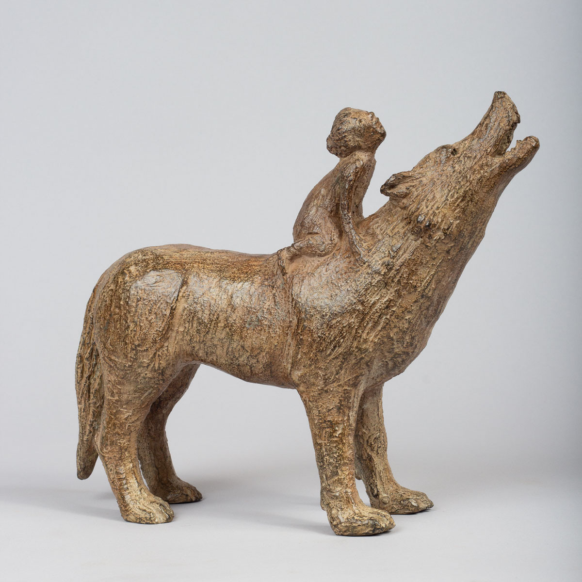 Sophie Verger, « Claire et la lune », Bronze, 23 x 27 x 7 cm