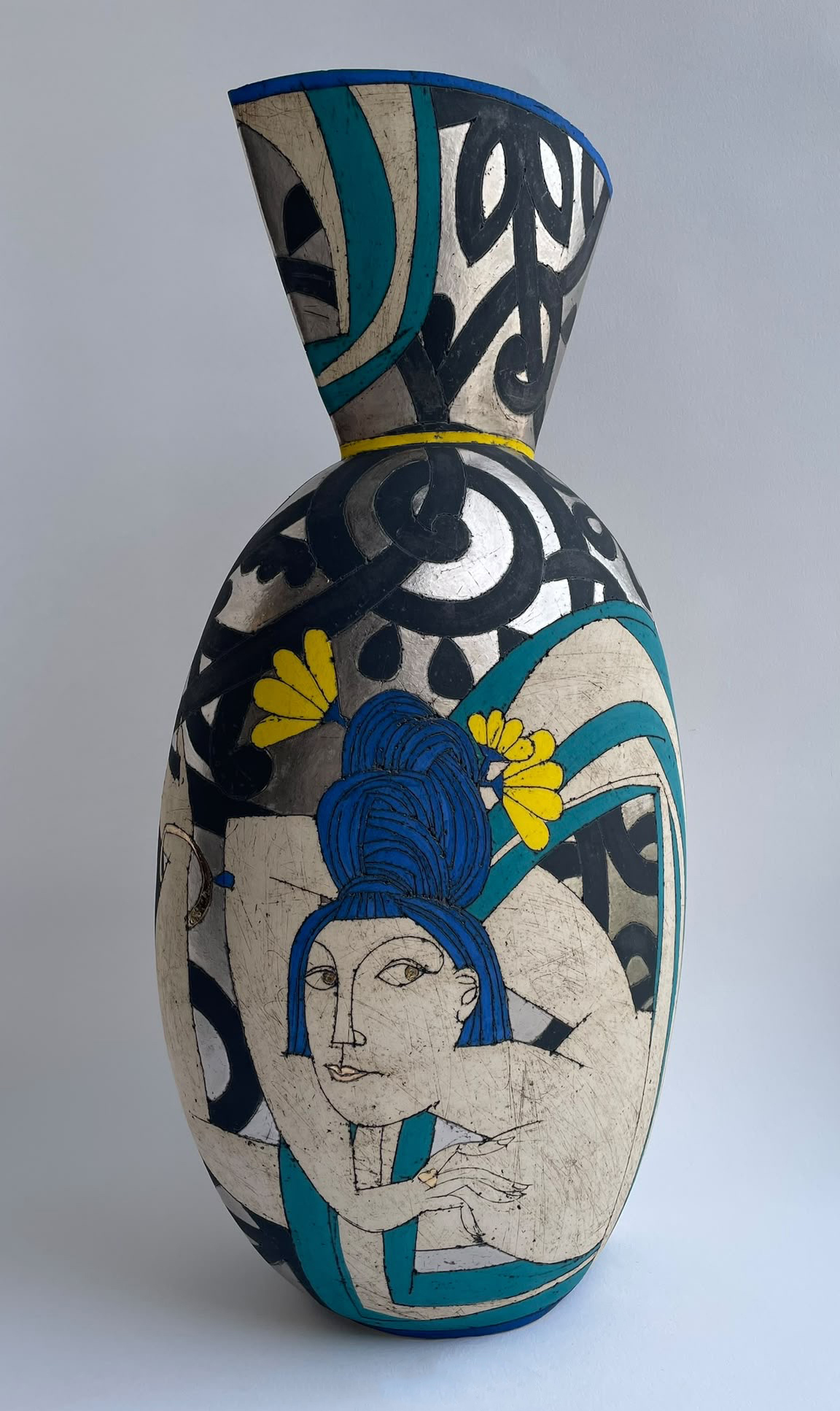 Nina Khemchyan, « Jardin secret », Céramique, 82 x 38 x 25 cm