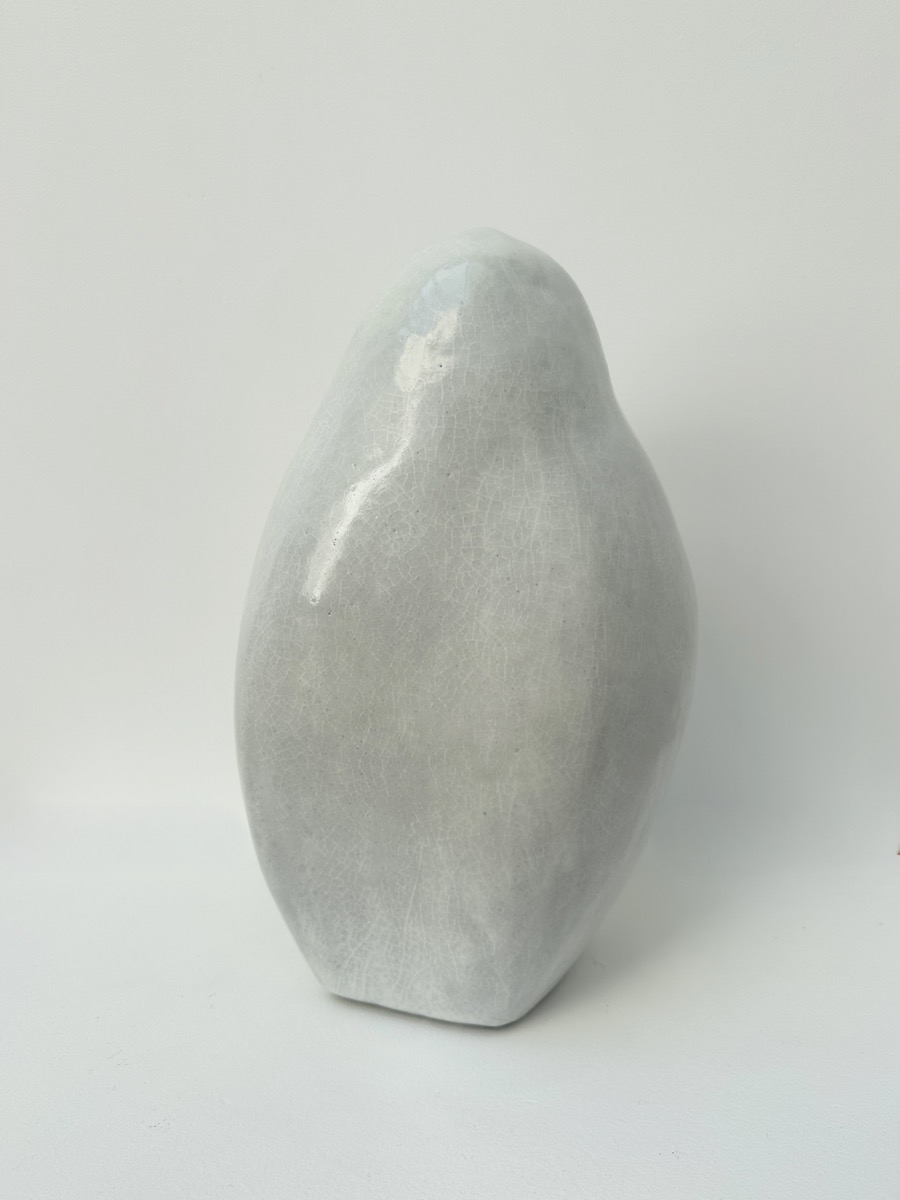 Gisèle Buthod-Garçon, « Forme blanche », céramique, 38 x 26 x 22 cm
