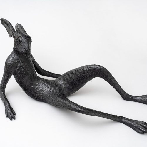 Pierre Voituirez, "Hase you which ?", Bronze, 30 x 65 x 45 cm