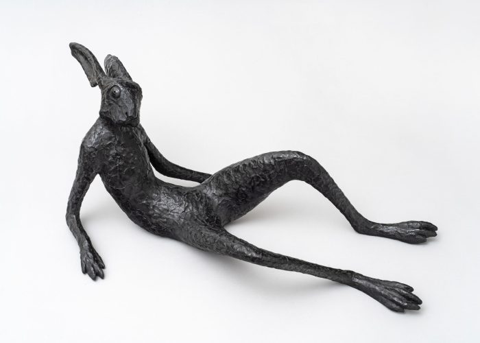 Pierre Voituirez, "Hase you which ?", Bronze, 30 x 65 x 45 cm